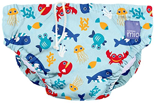 Bambino Mio, Reusable Swim Nappy , Deep Sea Blue, Large (1-2 Years)