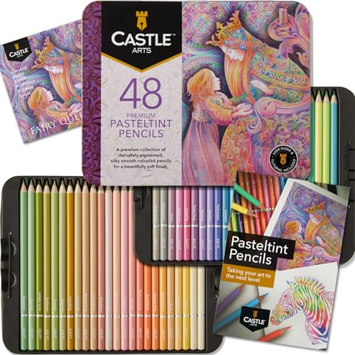 Castle Art Supplies 48 Pastellstifte-Set für Erwachsene - Sanfte Töne