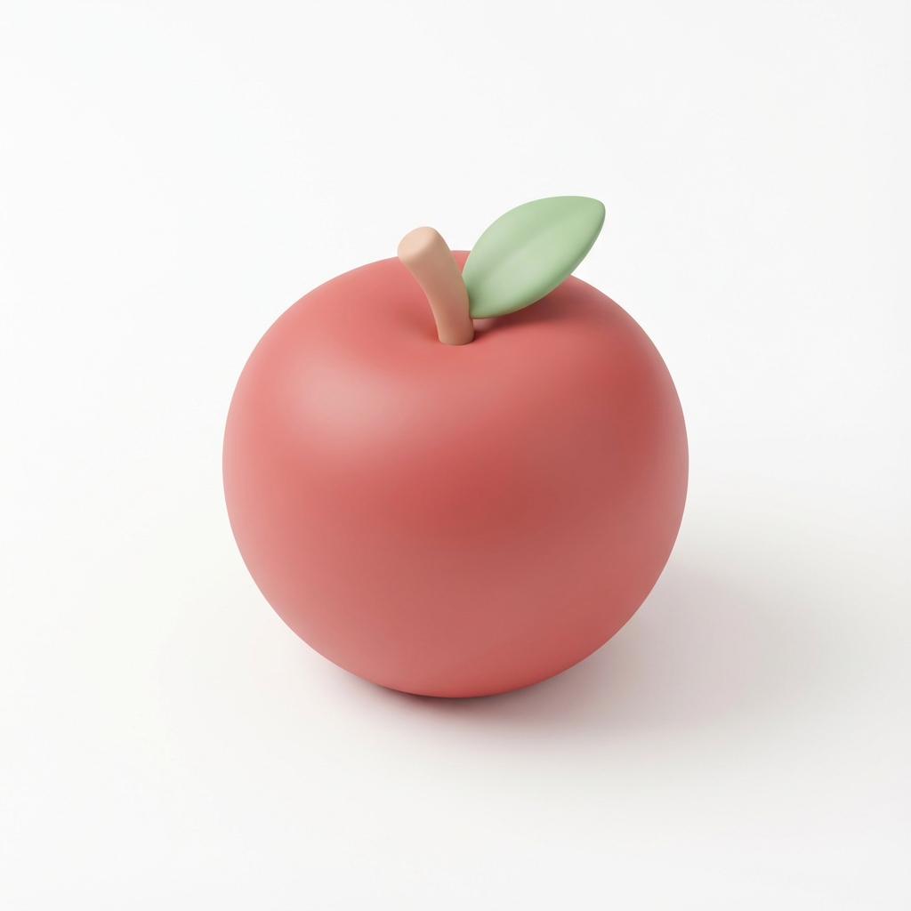 So groß wie eine Apfel